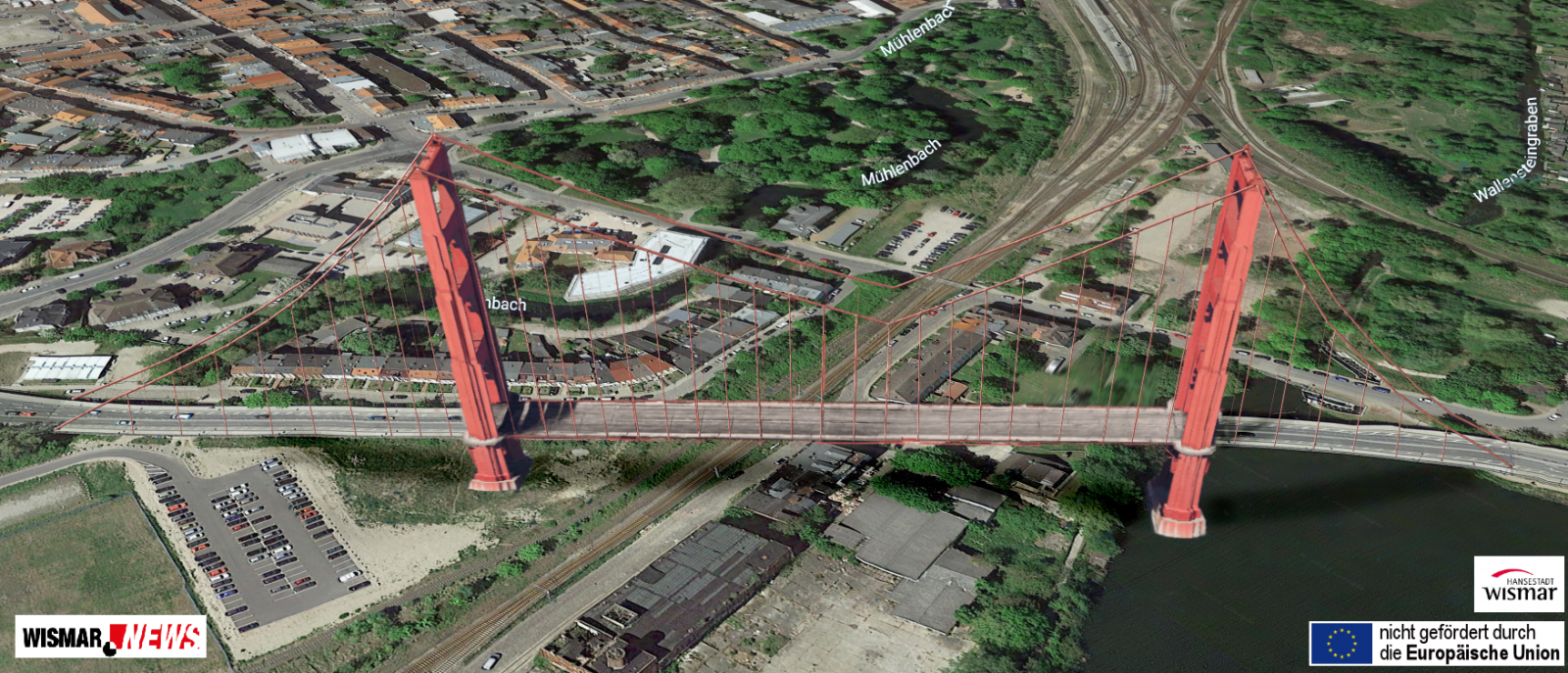 Nein, das ist nicht die Golden Gate Bridge.